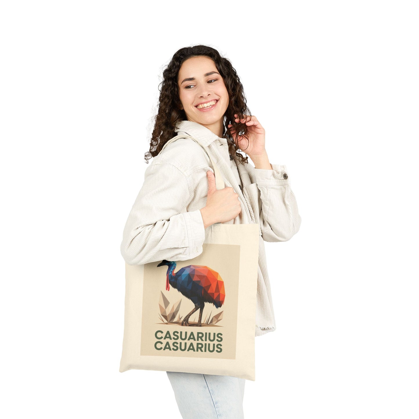 Casuarius Casuarius Canvas Tote – Tropical Wildlife Design