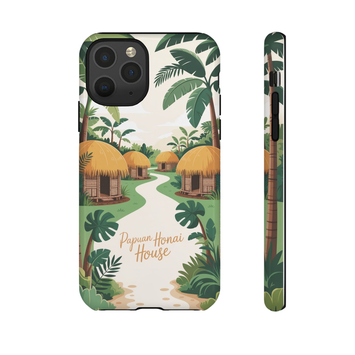 Papuan Honai House Design - 2 - Phone Case
