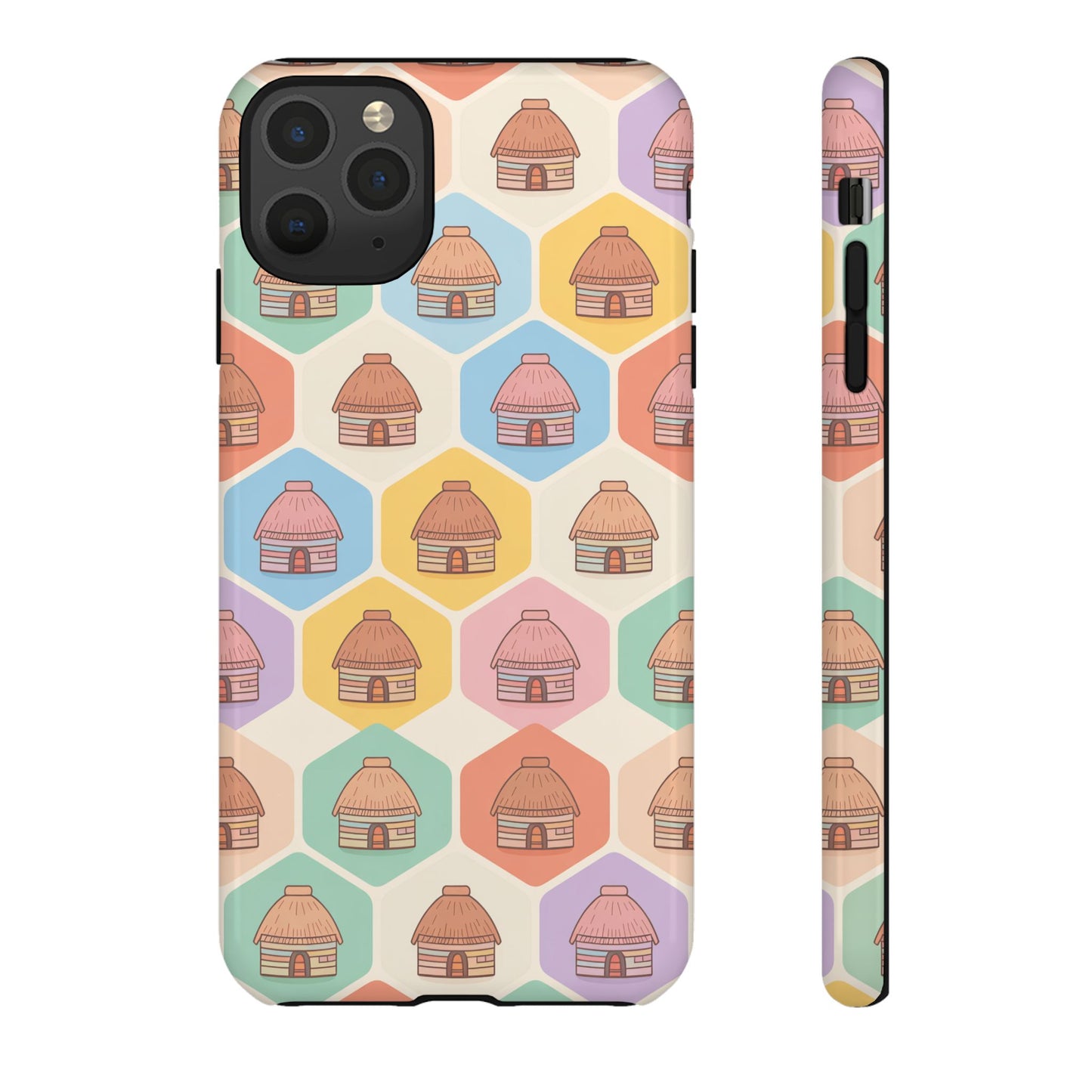 Honai Houses Pattern - Phone Cases