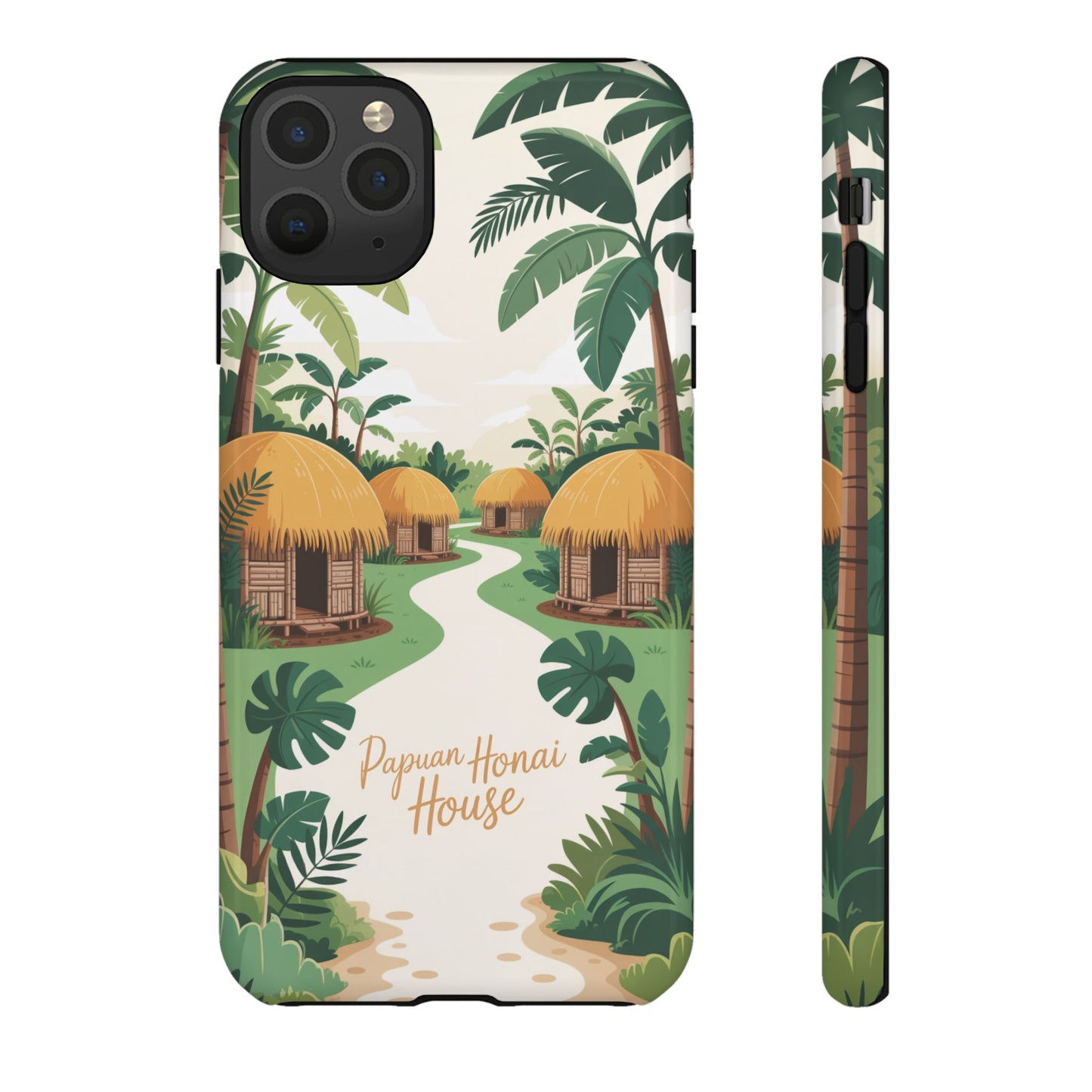 Papuan Honai House Design - 2 - Phone Case