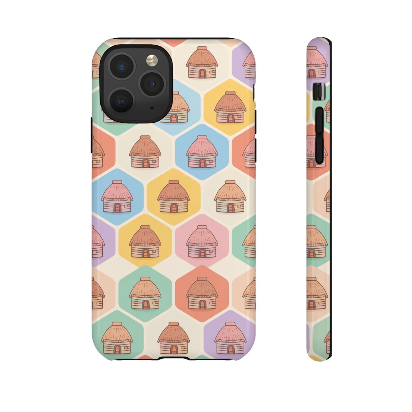 Honai Houses Pattern - Phone Cases