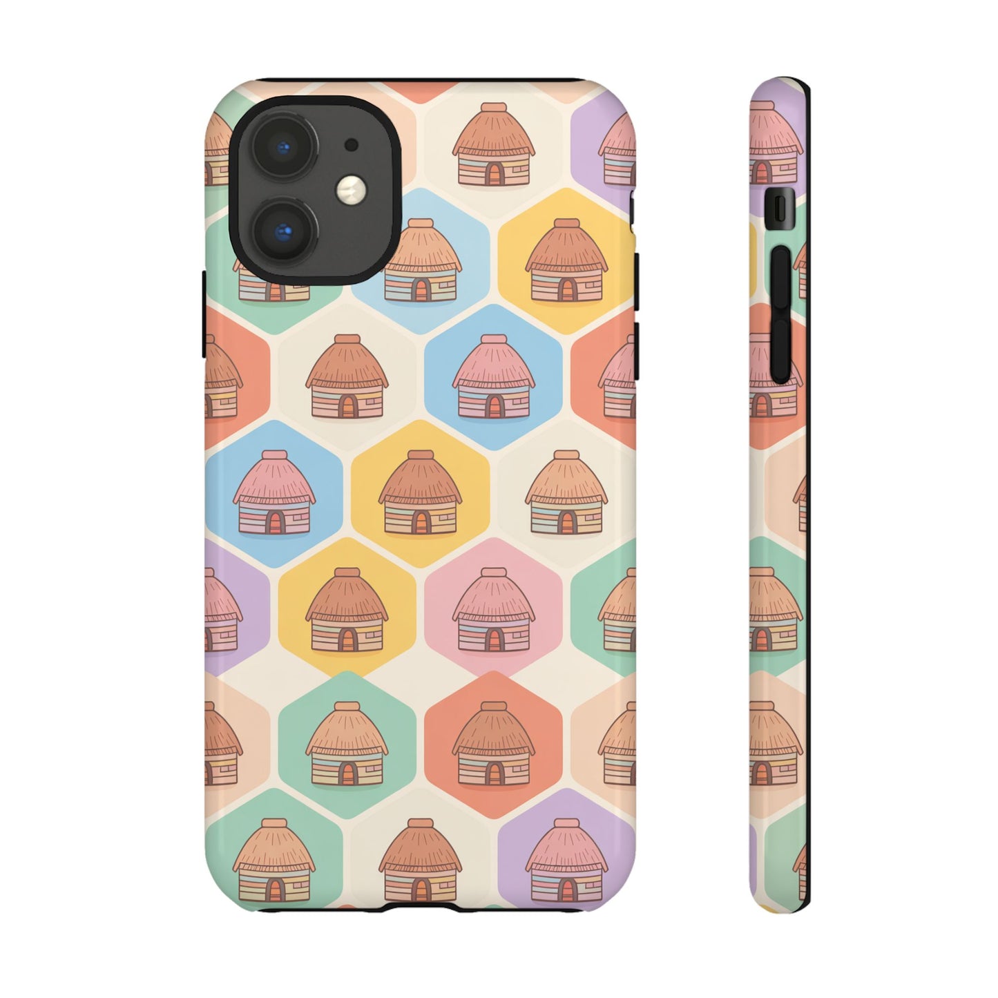 Honai Houses Pattern - Phone Cases