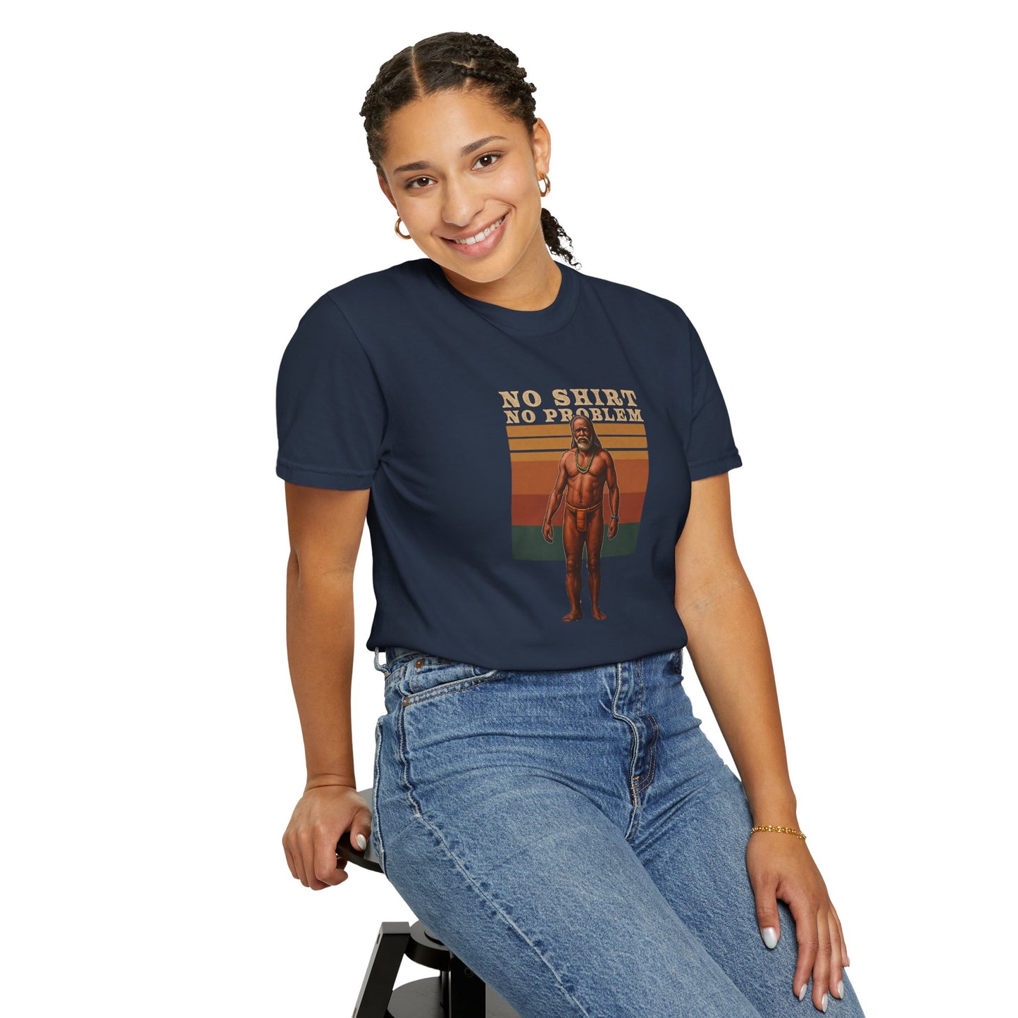 No Shirt No Problem T-Shirt – Available in Various Sizes and Colors
