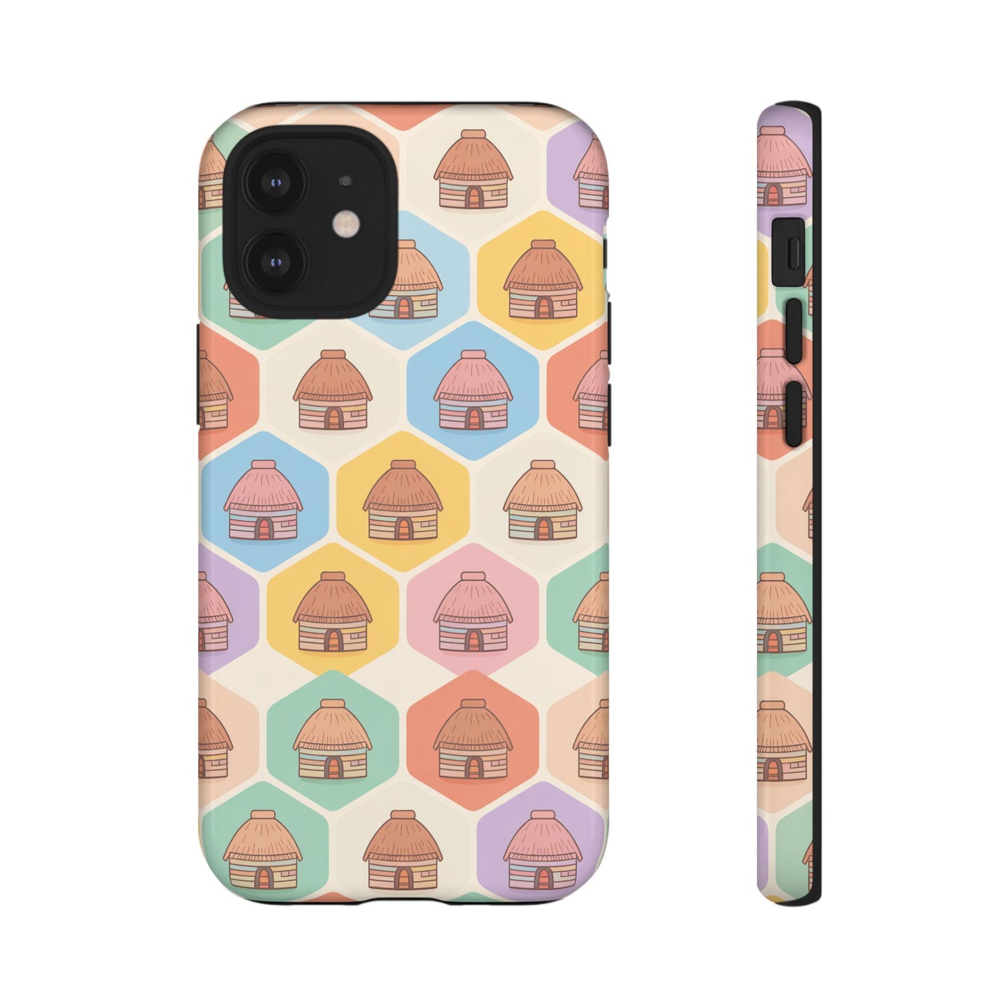 Honai Houses Pattern - Phone Cases
