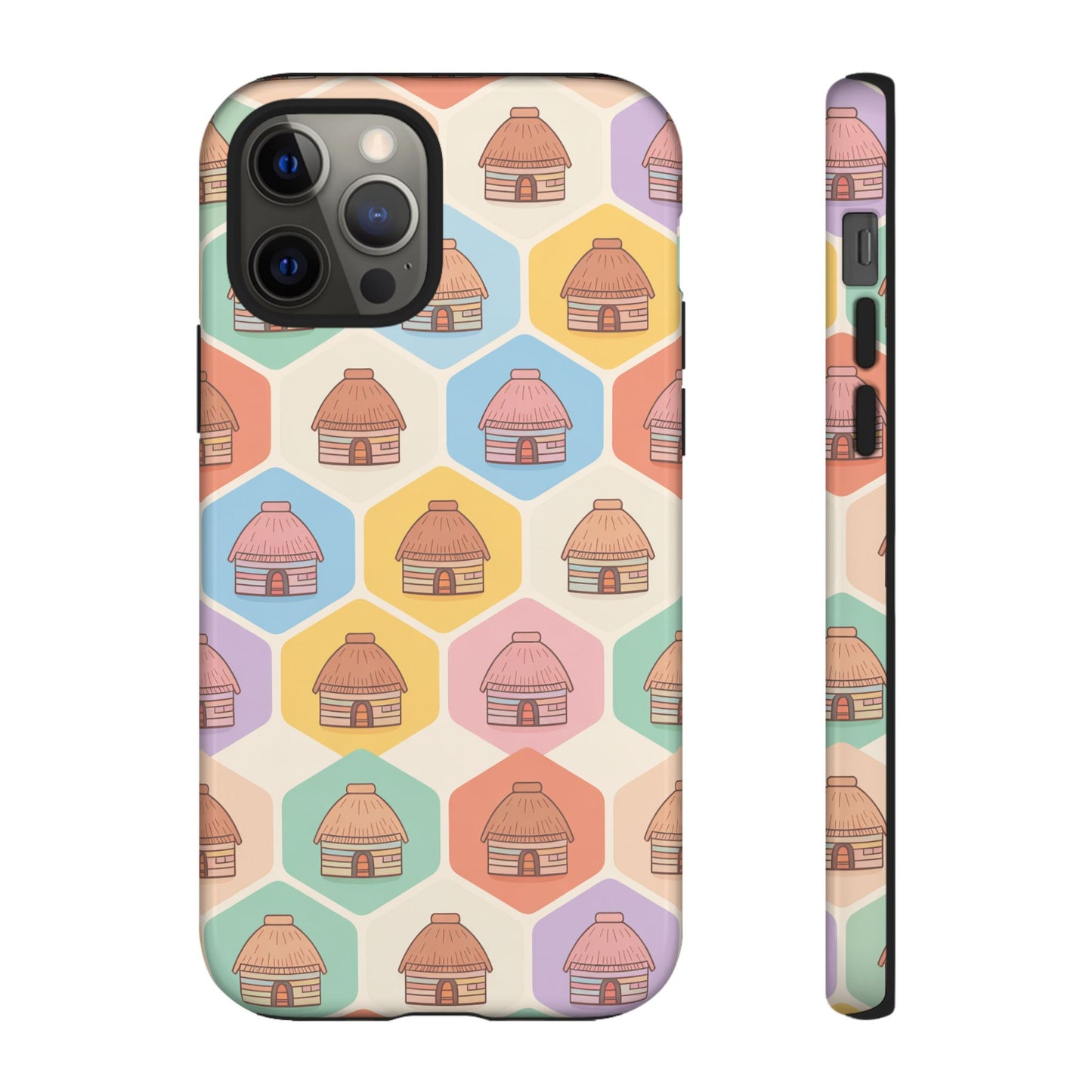 Honai Houses Pattern - Phone Cases