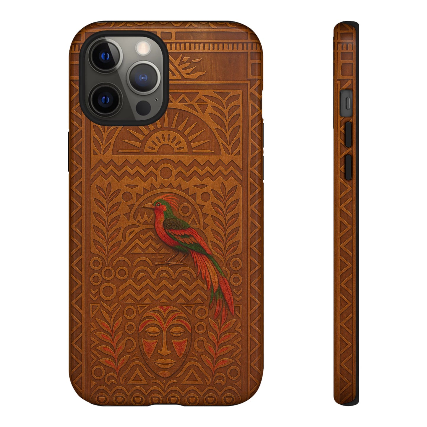 Phone Case - Raggiana and Traditional Mask Tough Case