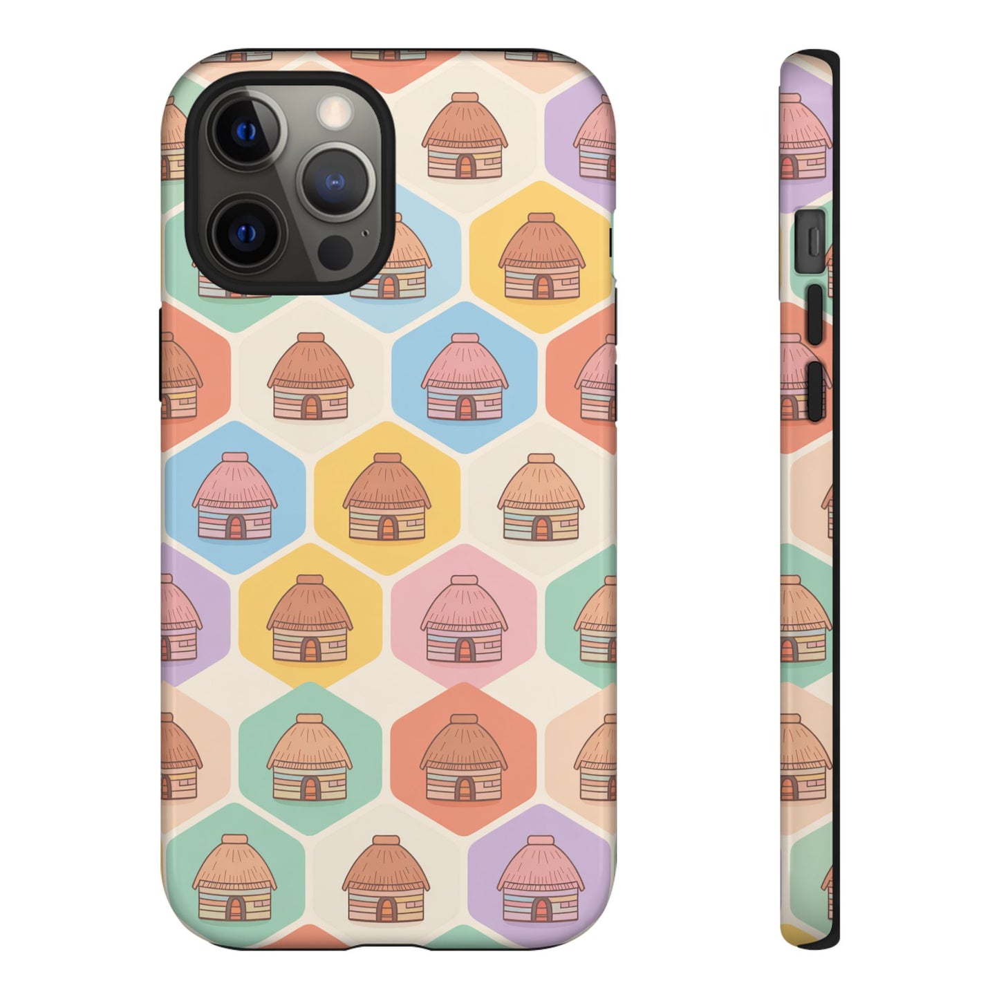 Honai Houses Pattern - Phone Cases