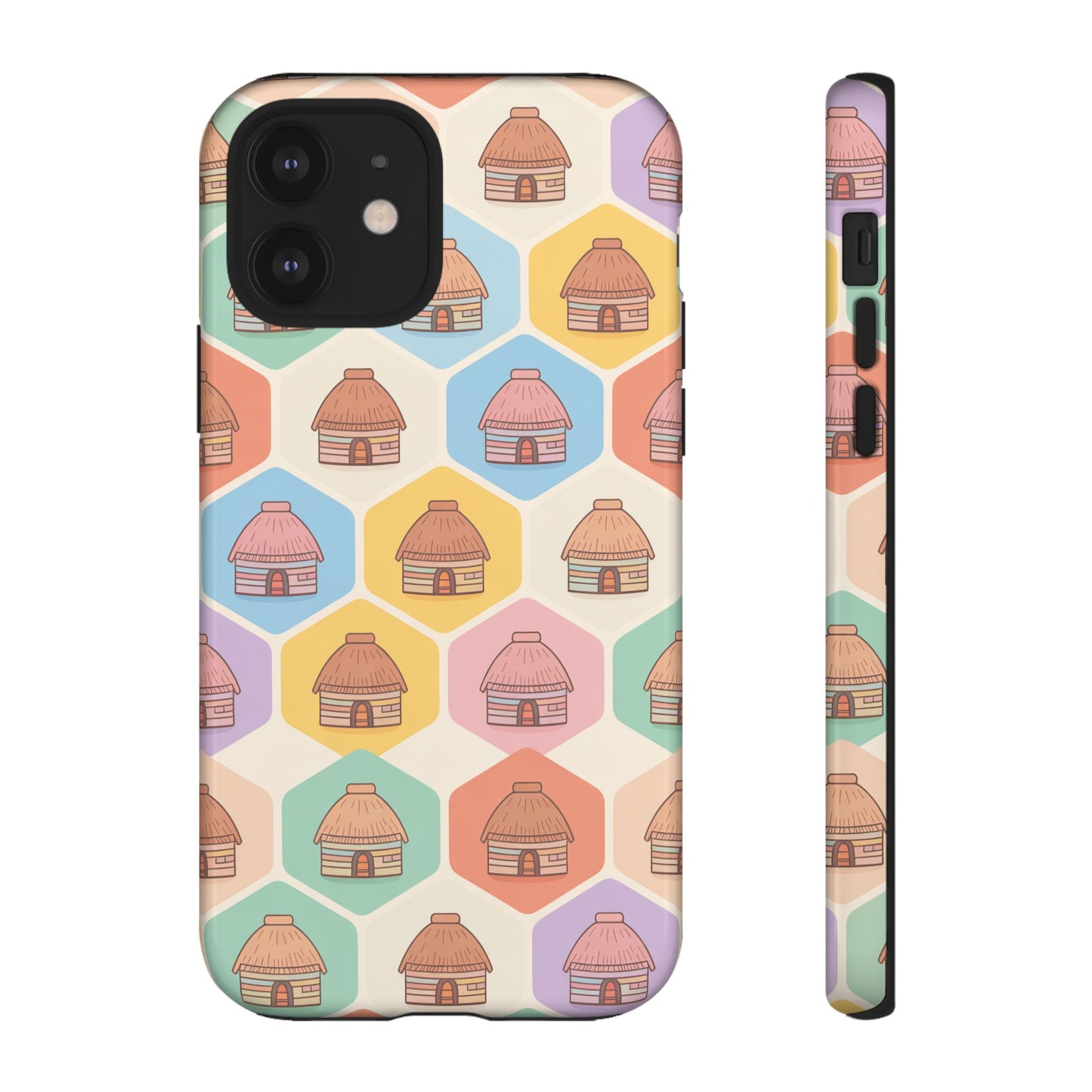 Honai Houses Pattern - Phone Cases