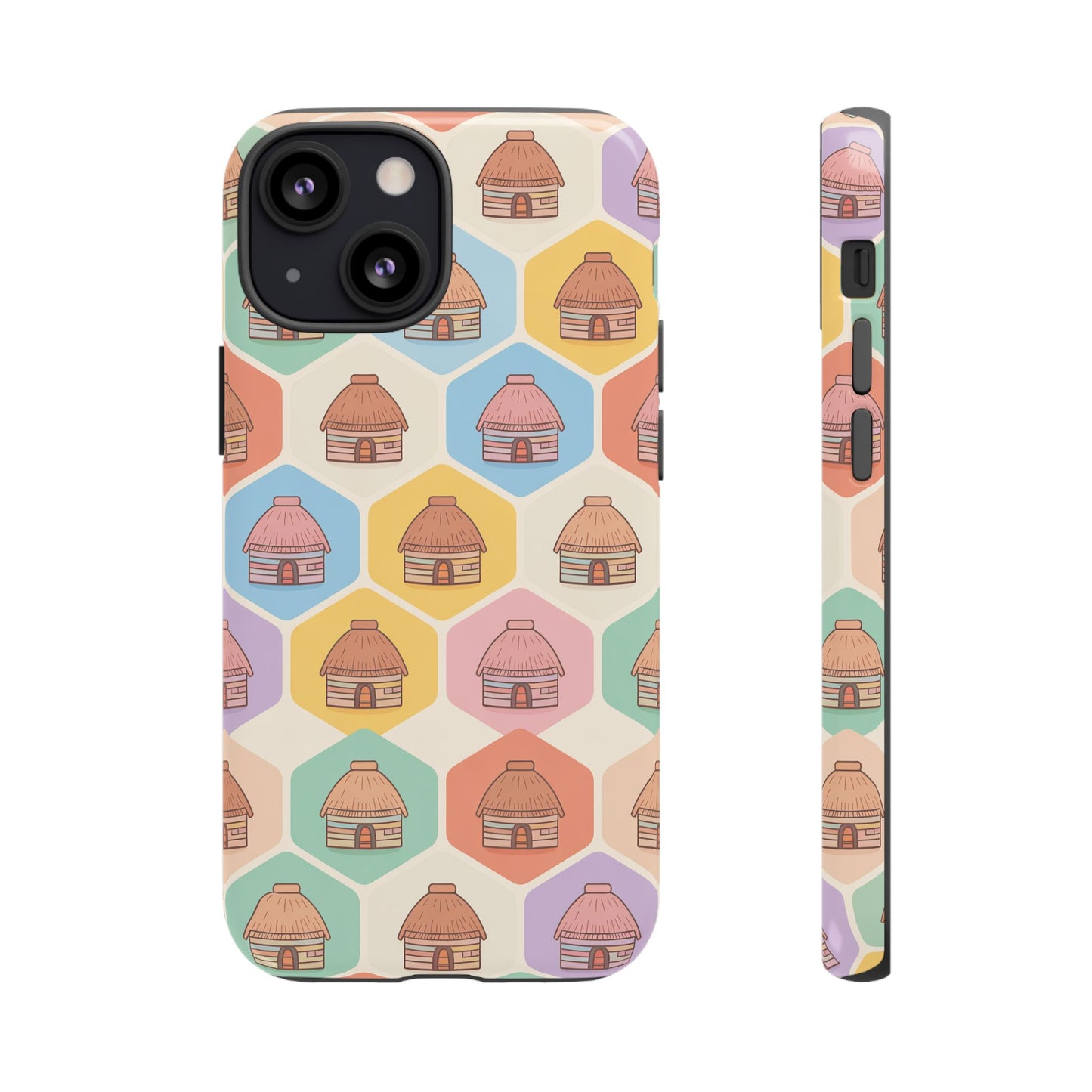 Honai Houses Pattern - Phone Cases