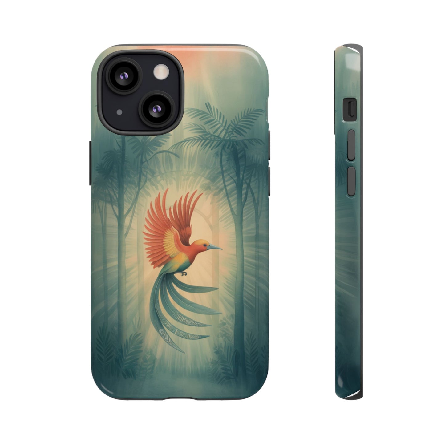 Bird Of Paradise Retro - Phone Case