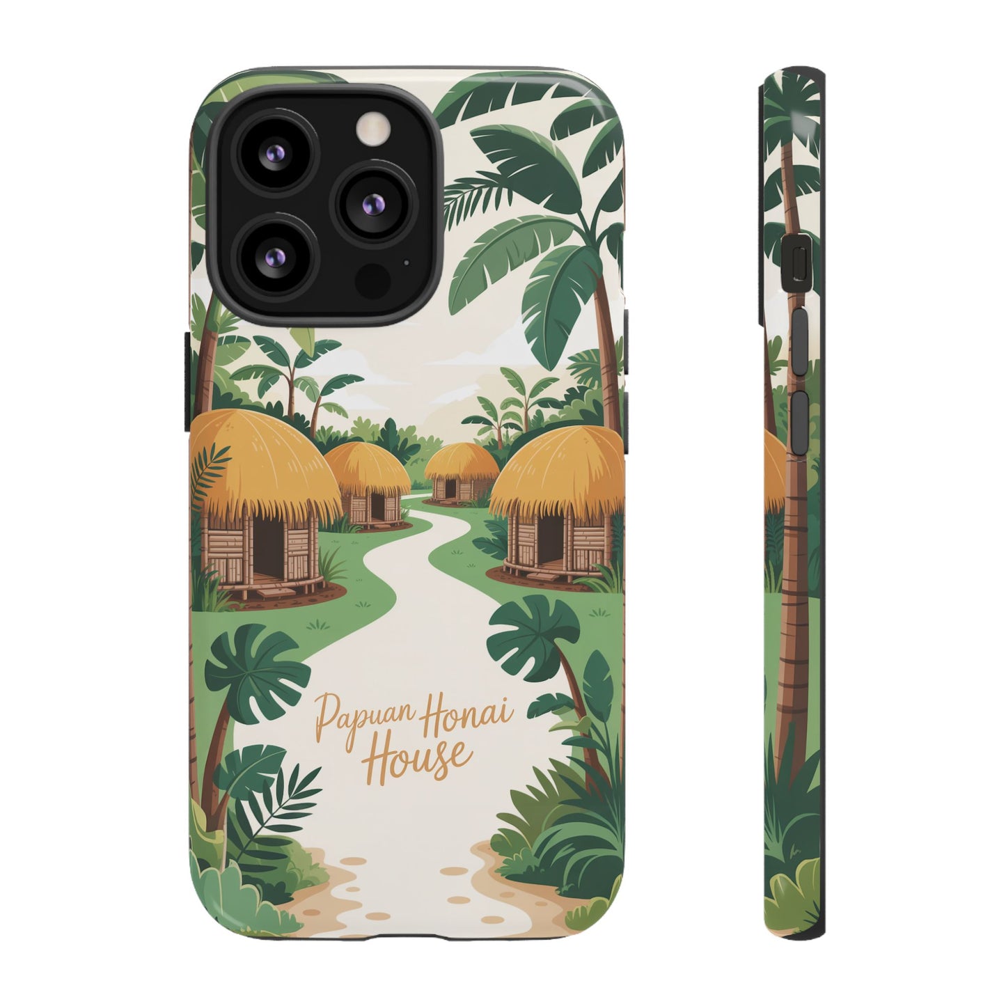 Papuan Honai House Design - 2 - Phone Case
