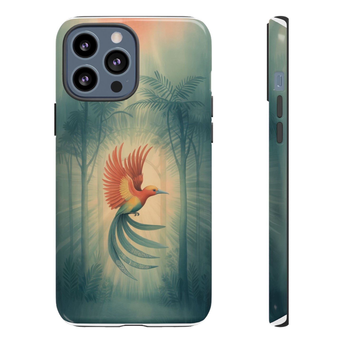Bird Of Paradise Retro - Phone Case