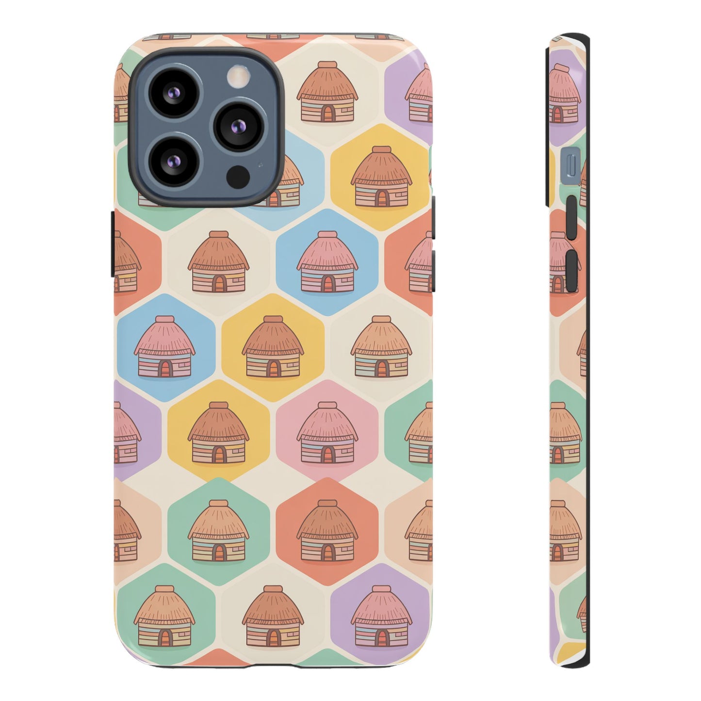 Honai Houses Pattern - Phone Cases