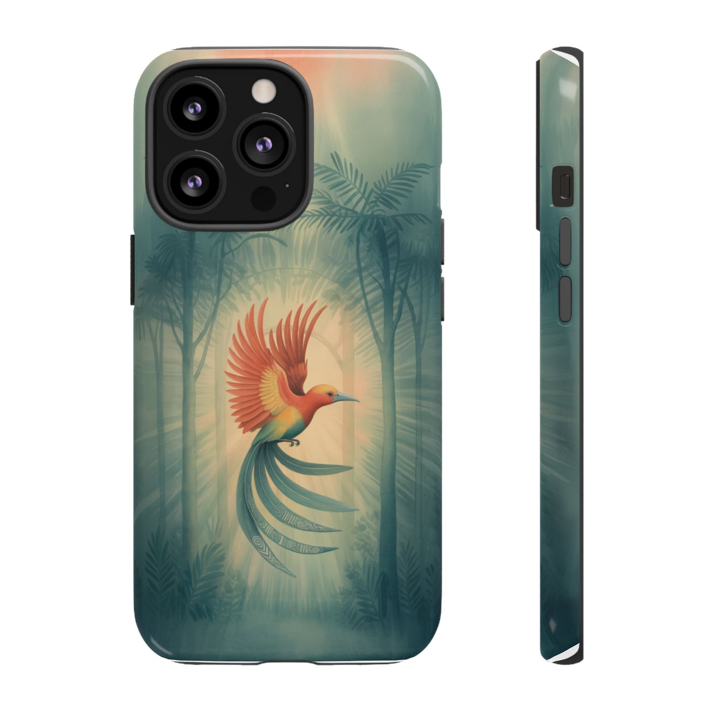 Bird Of Paradise Retro - Phone Case