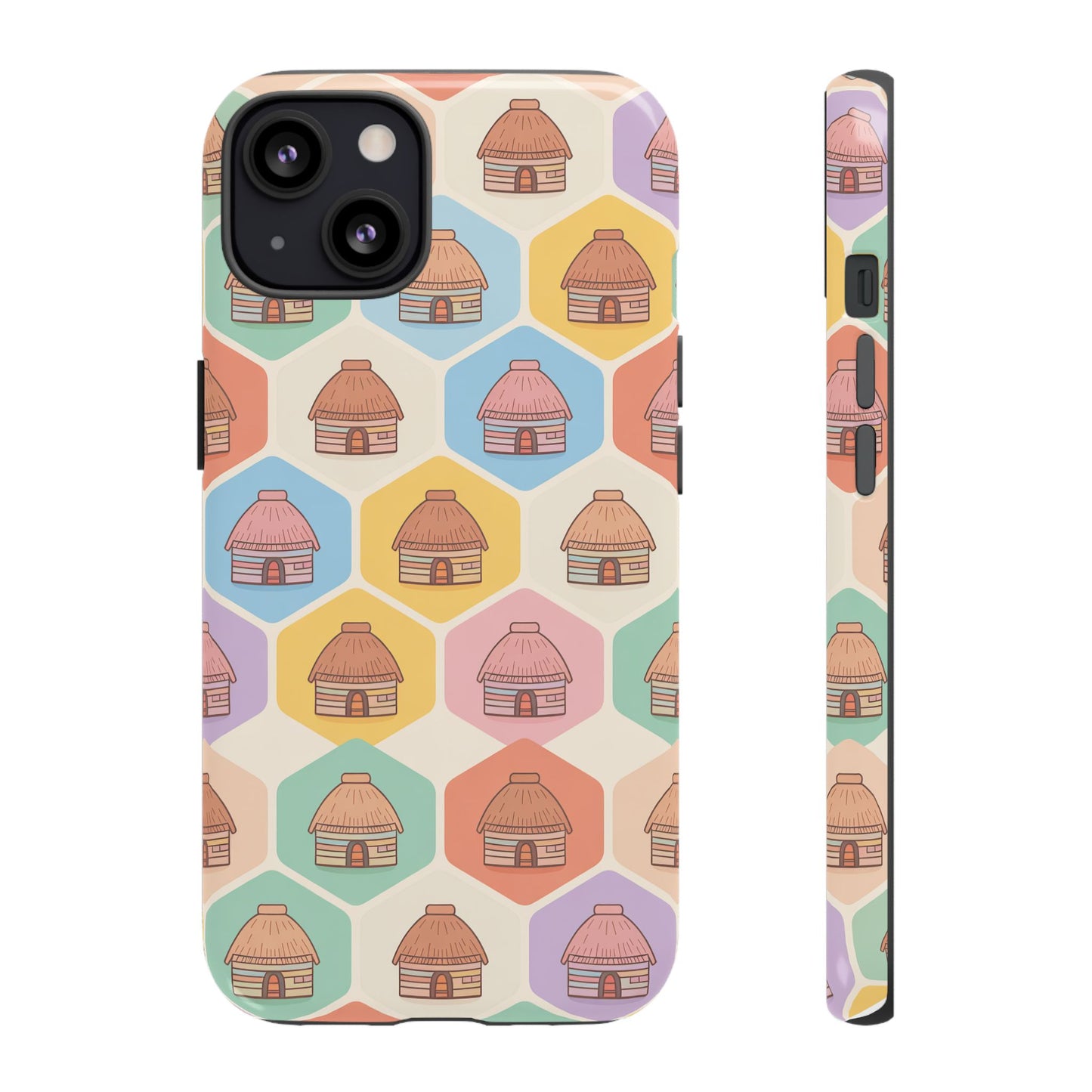 Honai Houses Pattern - Phone Cases