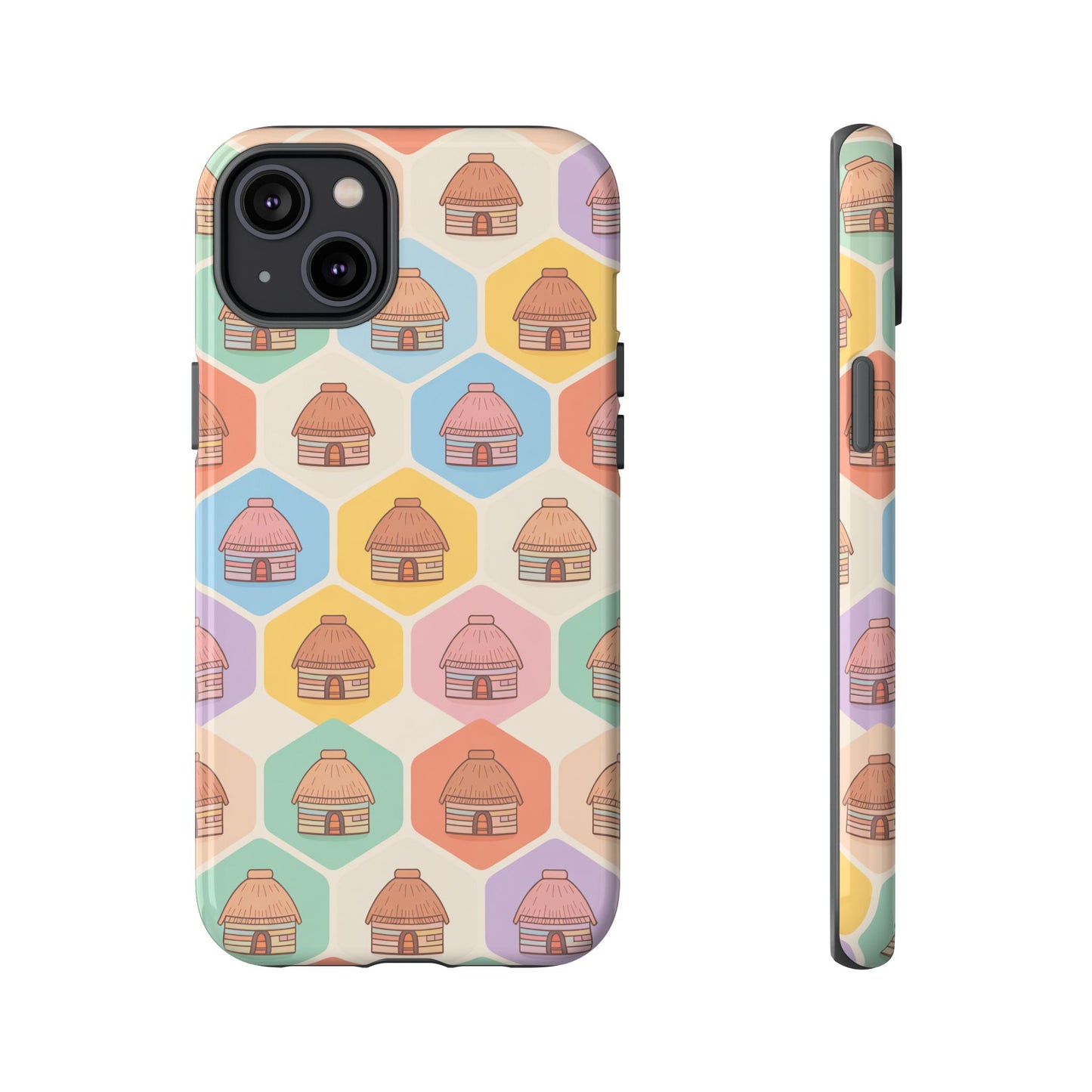Honai Houses Pattern - Phone Cases
