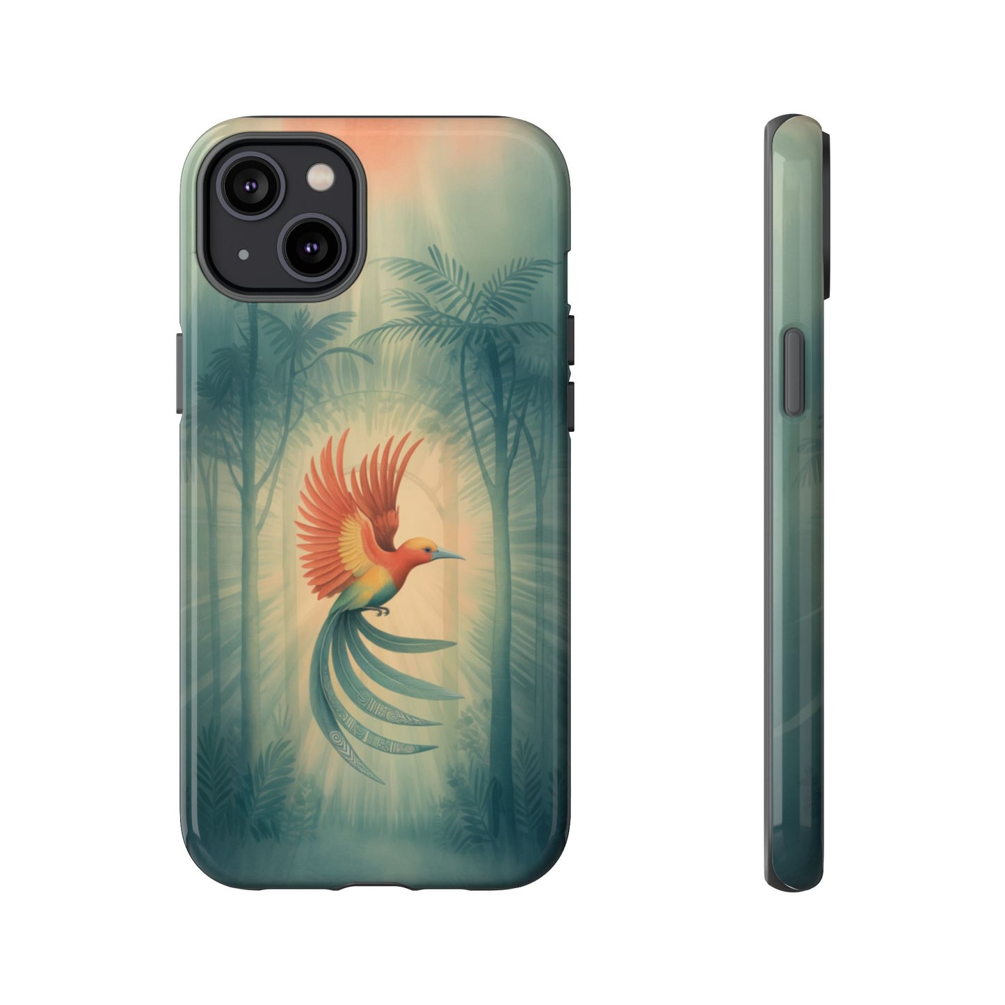 Bird Of Paradise Retro - Phone Case