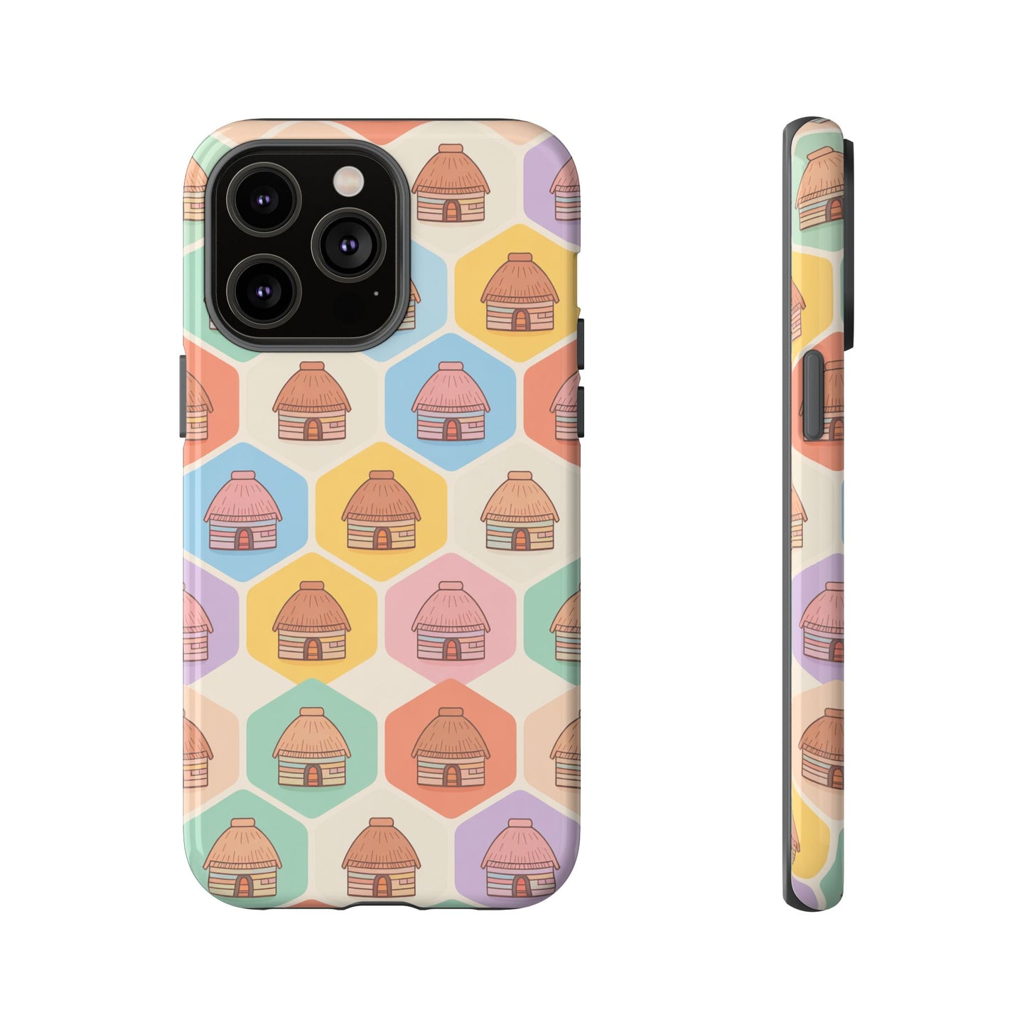 Honai Houses Pattern - Phone Cases