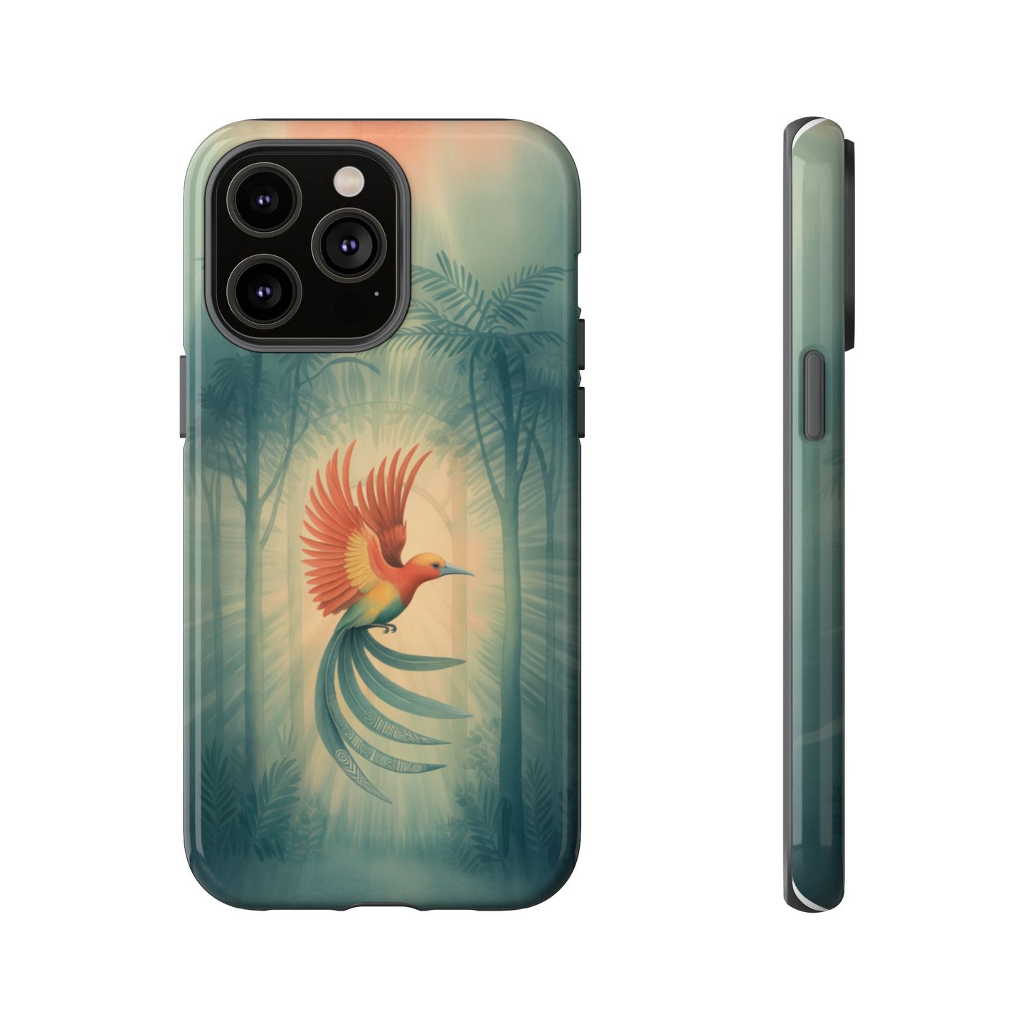 Bird Of Paradise Retro - Phone Case