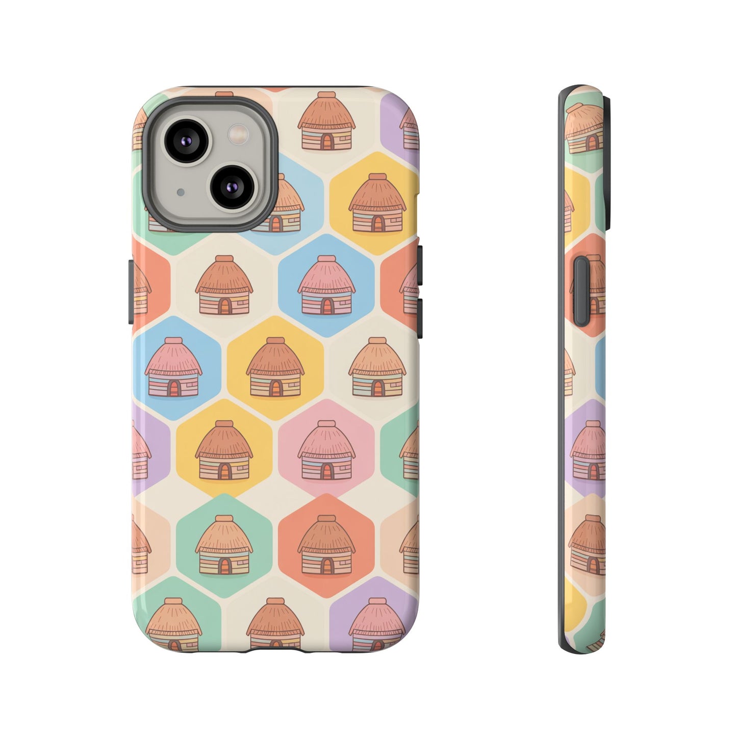 Honai Houses Pattern - Phone Cases