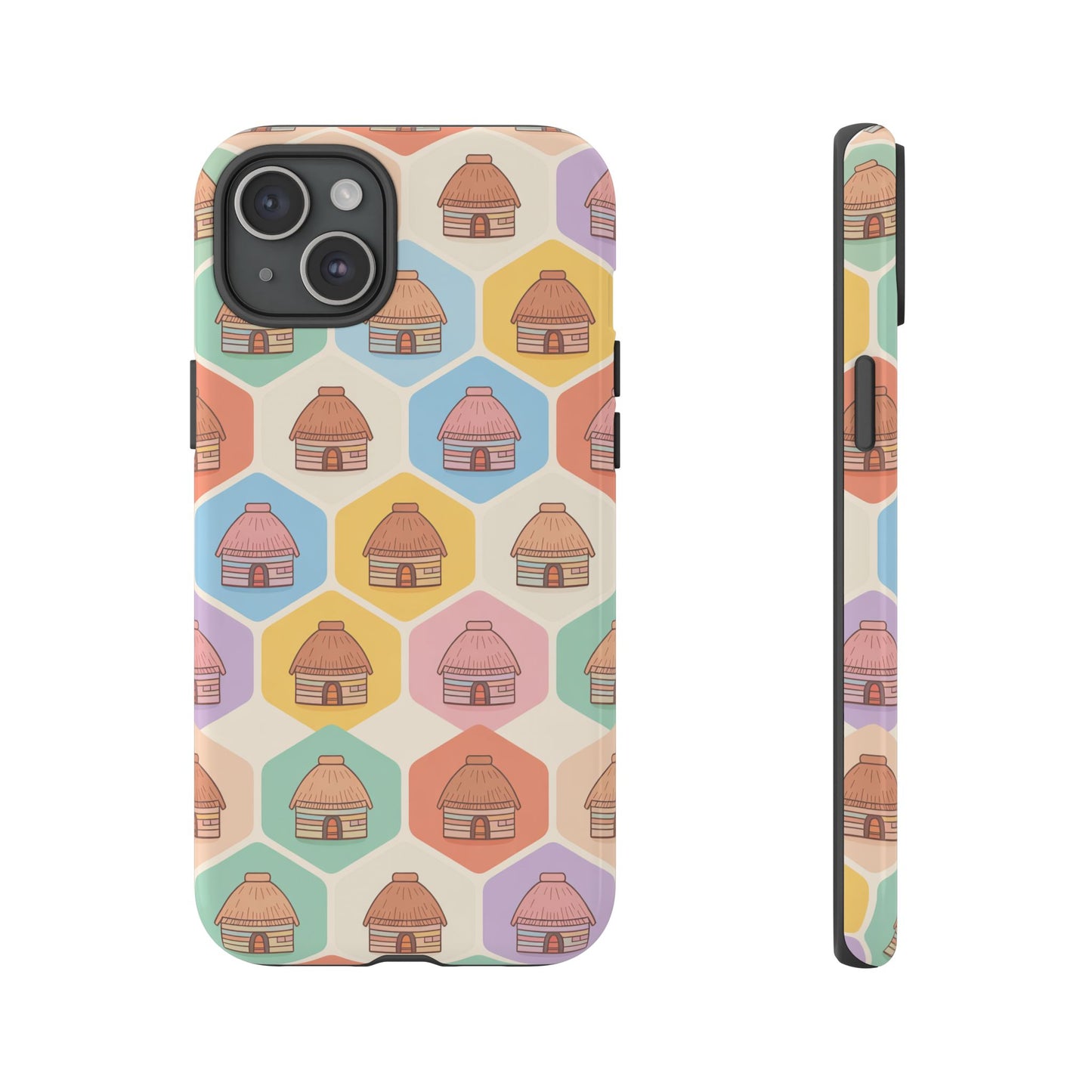 Honai Houses Pattern - Phone Cases
