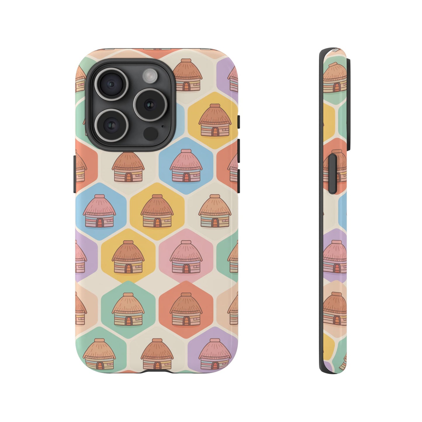 Honai Houses Pattern - Phone Cases
