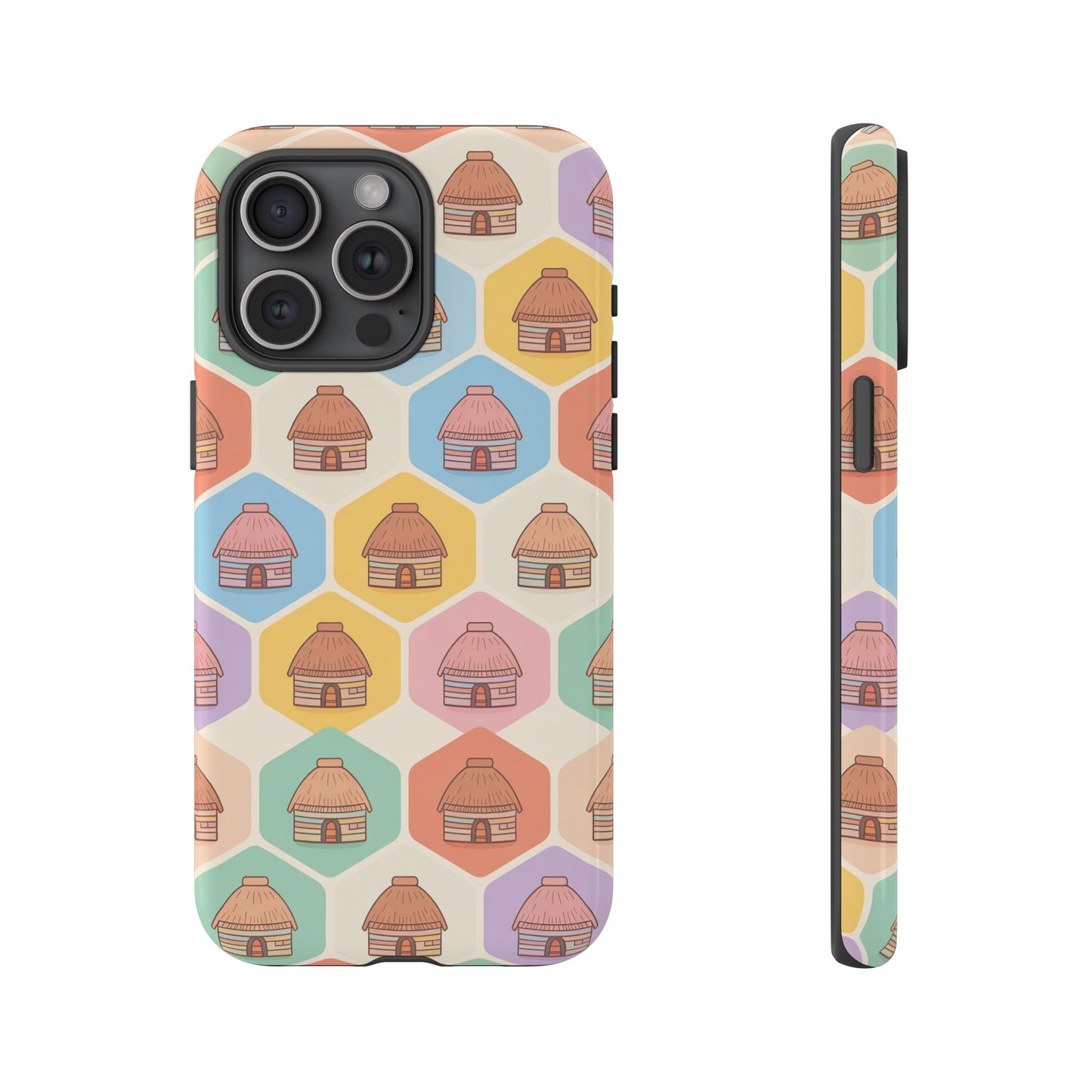 Honai Houses Pattern - Phone Cases