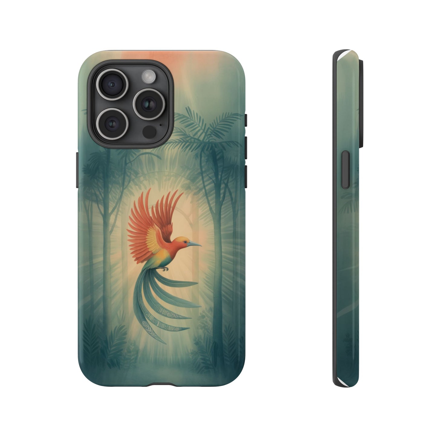 Bird Of Paradise Retro - Phone Case