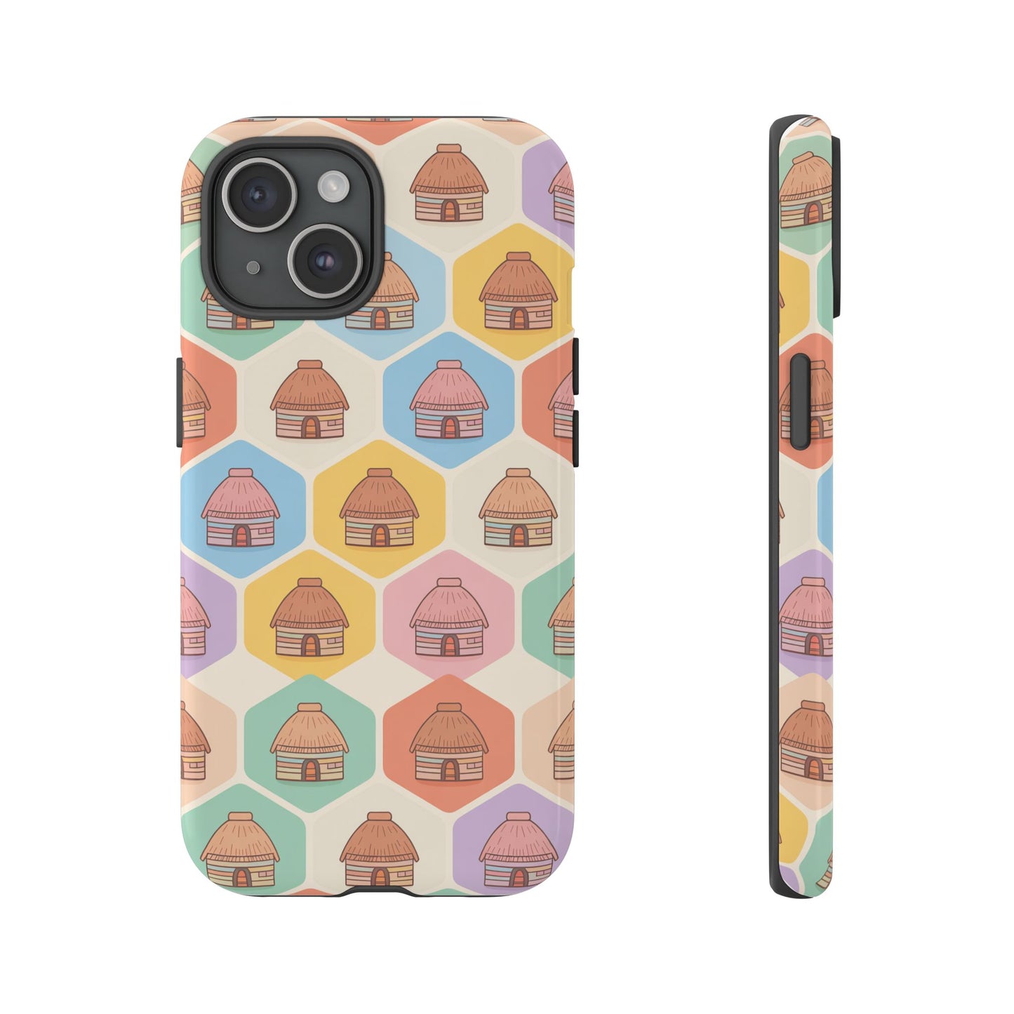 Honai Houses Pattern - Phone Cases