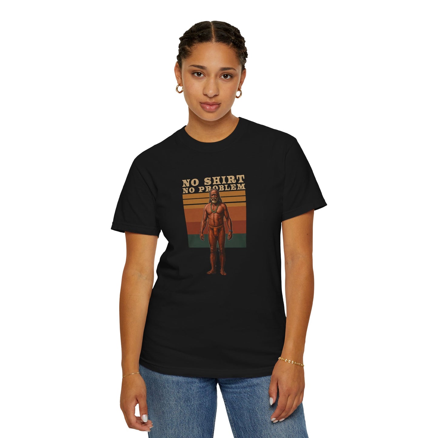 No Shirt No Problem T-Shirt – Available in Various Sizes and Colors