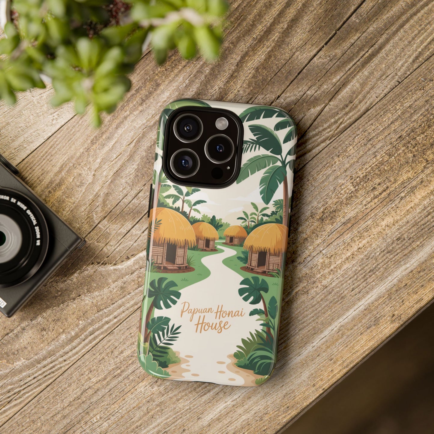 Papuan Honai House Design - 2 - Phone Case