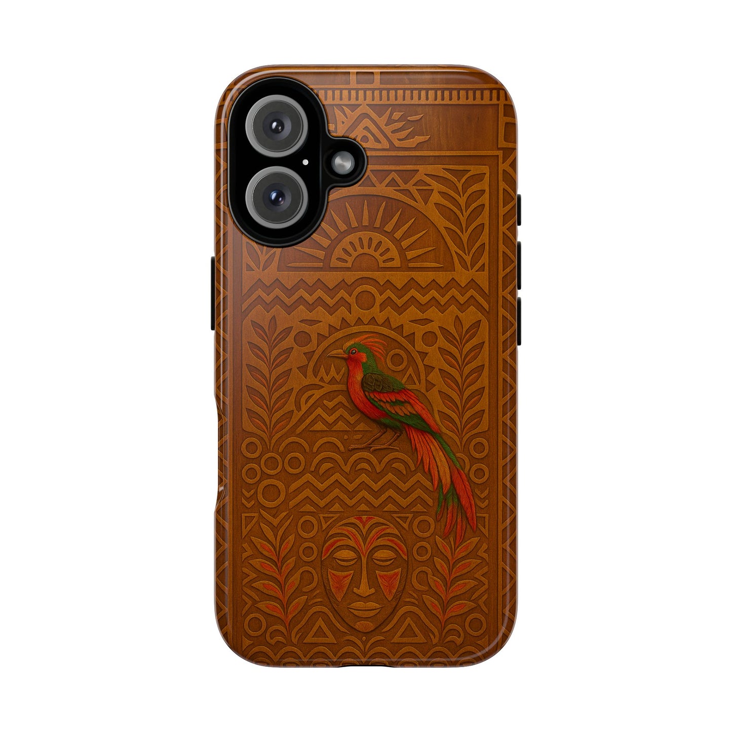 Phone Case - Raggiana and Traditional Mask Tough Case