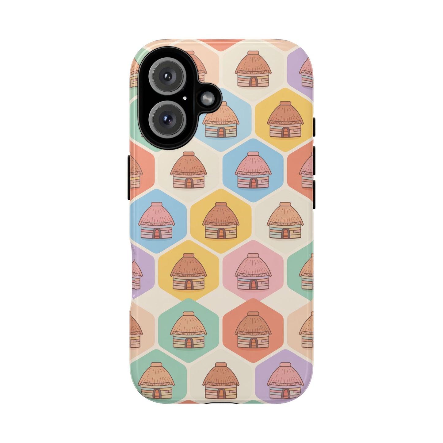 Honai Houses Pattern - Phone Cases