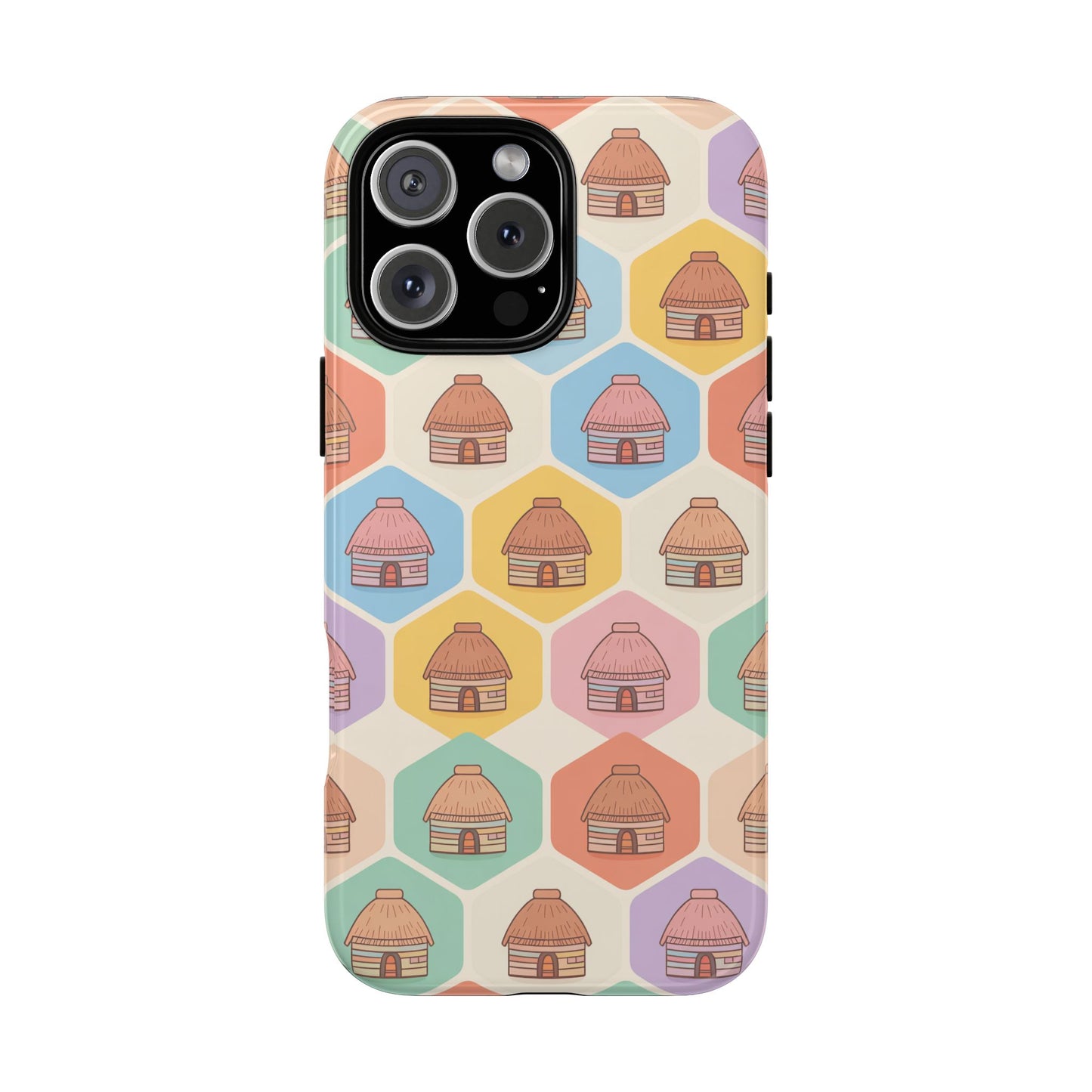Honai Houses Pattern - Phone Cases