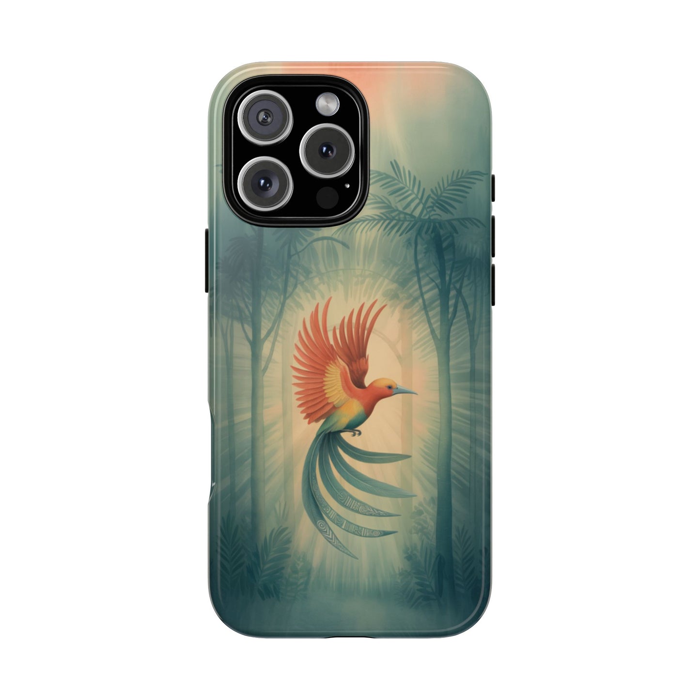 Bird Of Paradise Retro - Phone Case