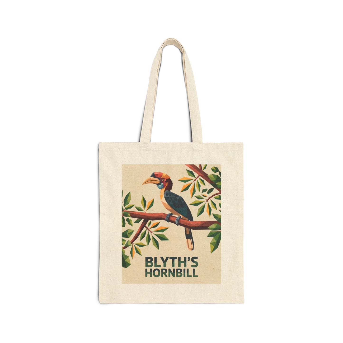 Blyth’s Hornbill Canvas Tote – Papua-Inspired Nature Art