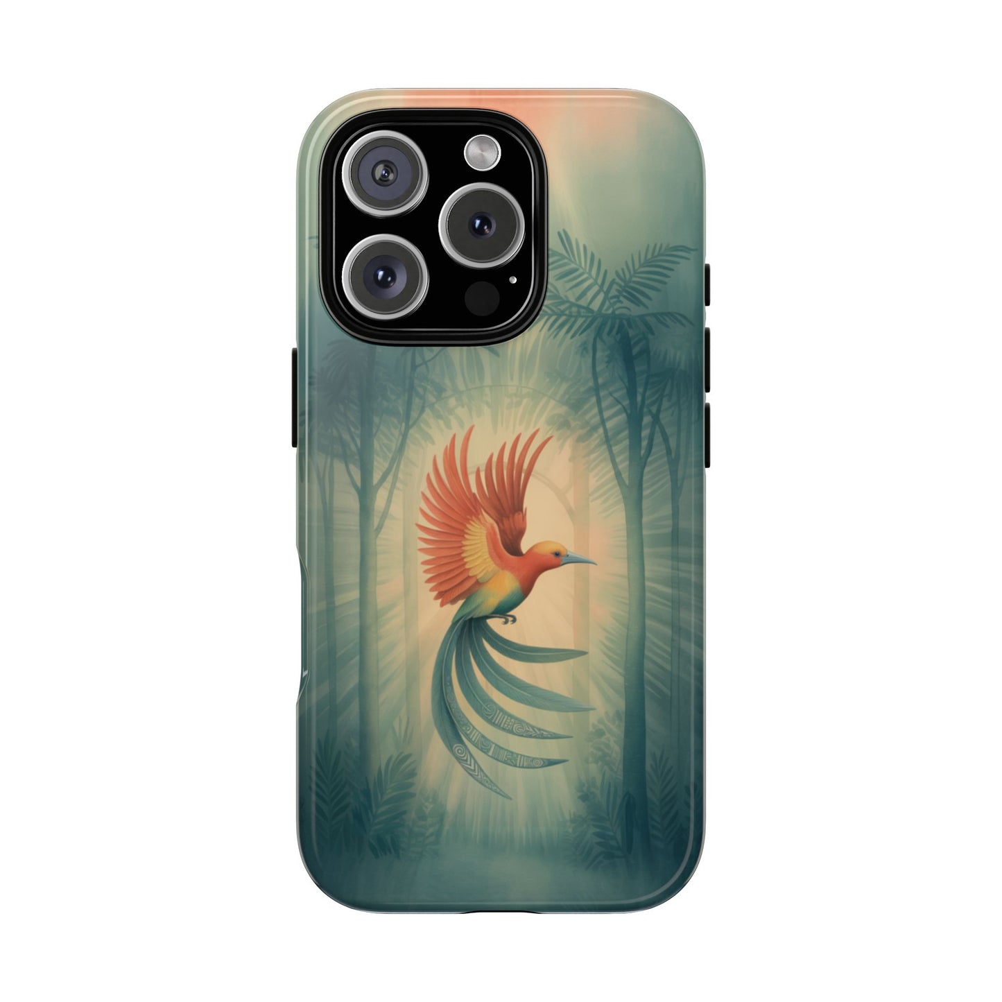 Bird Of Paradise Retro - Phone Case