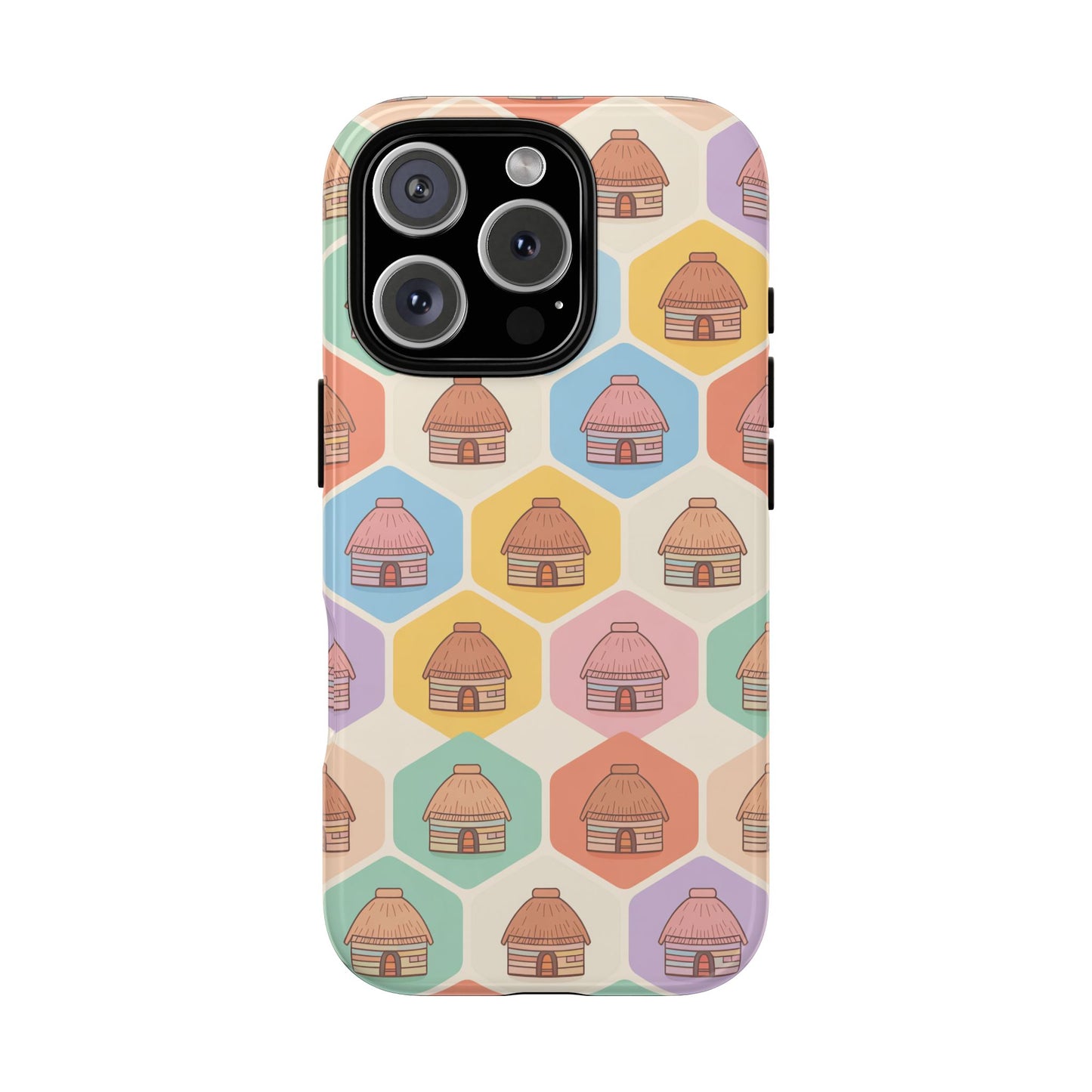 Honai Houses Pattern - Phone Cases