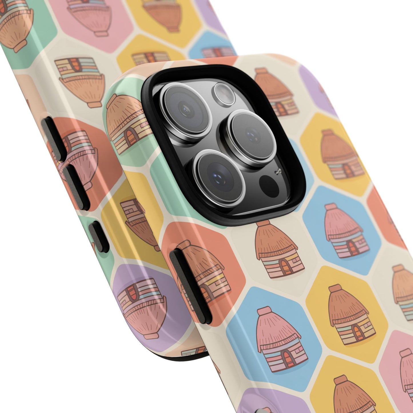 Honai Houses Pattern - Phone Cases