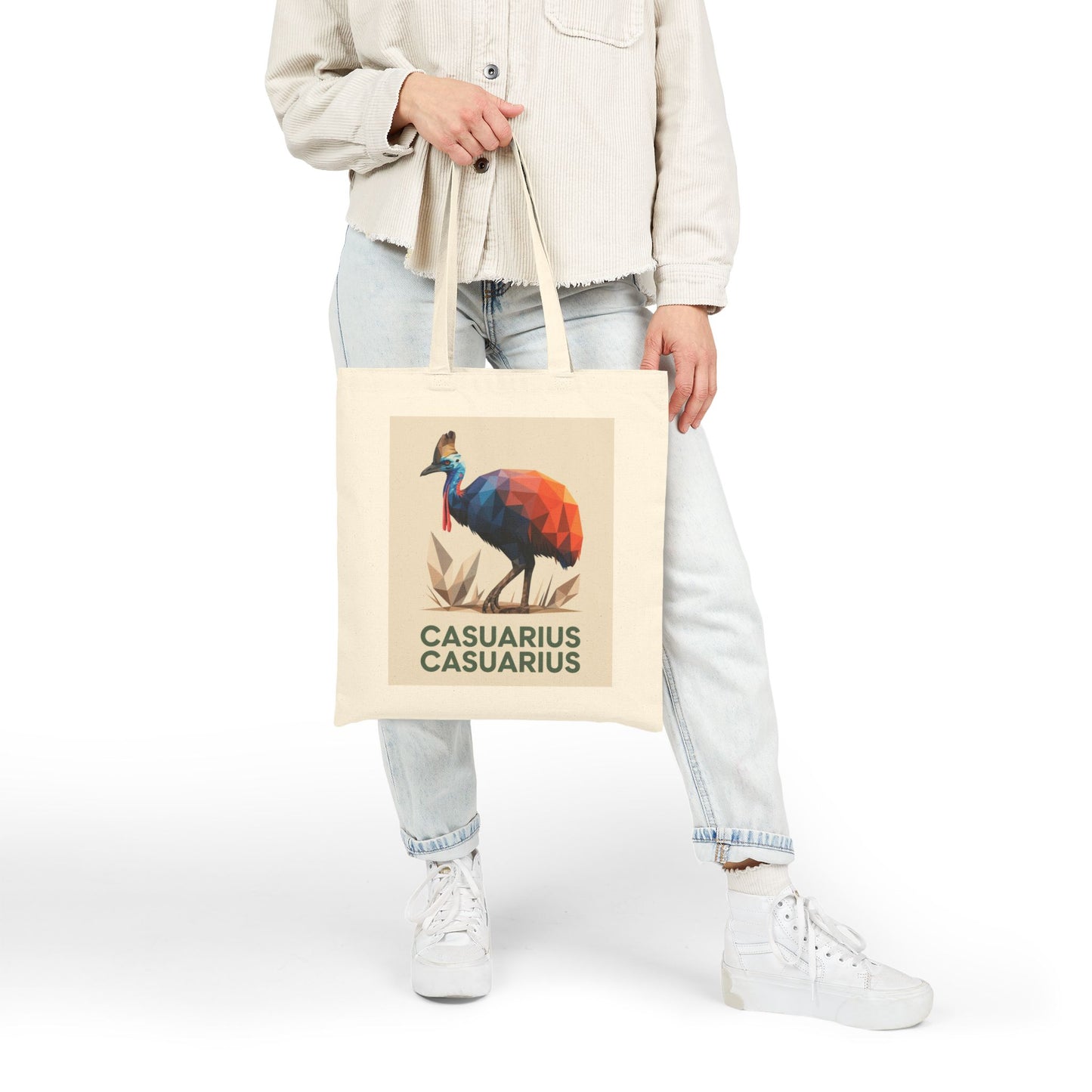 Casuarius Casuarius Canvas Tote – Tropical Wildlife Design