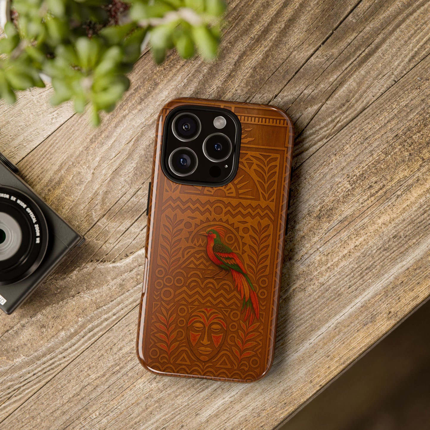 Phone Case - Raggiana and Traditional Mask Tough Case