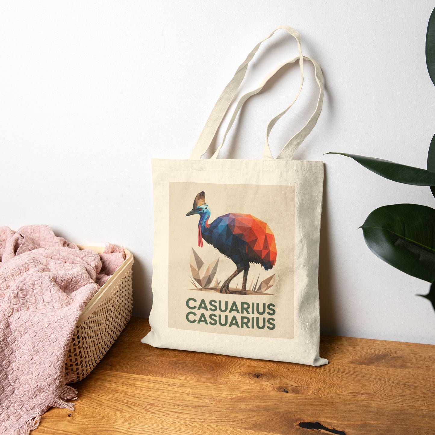 Casuarius Casuarius Canvas Tote – Tropical Wildlife Design