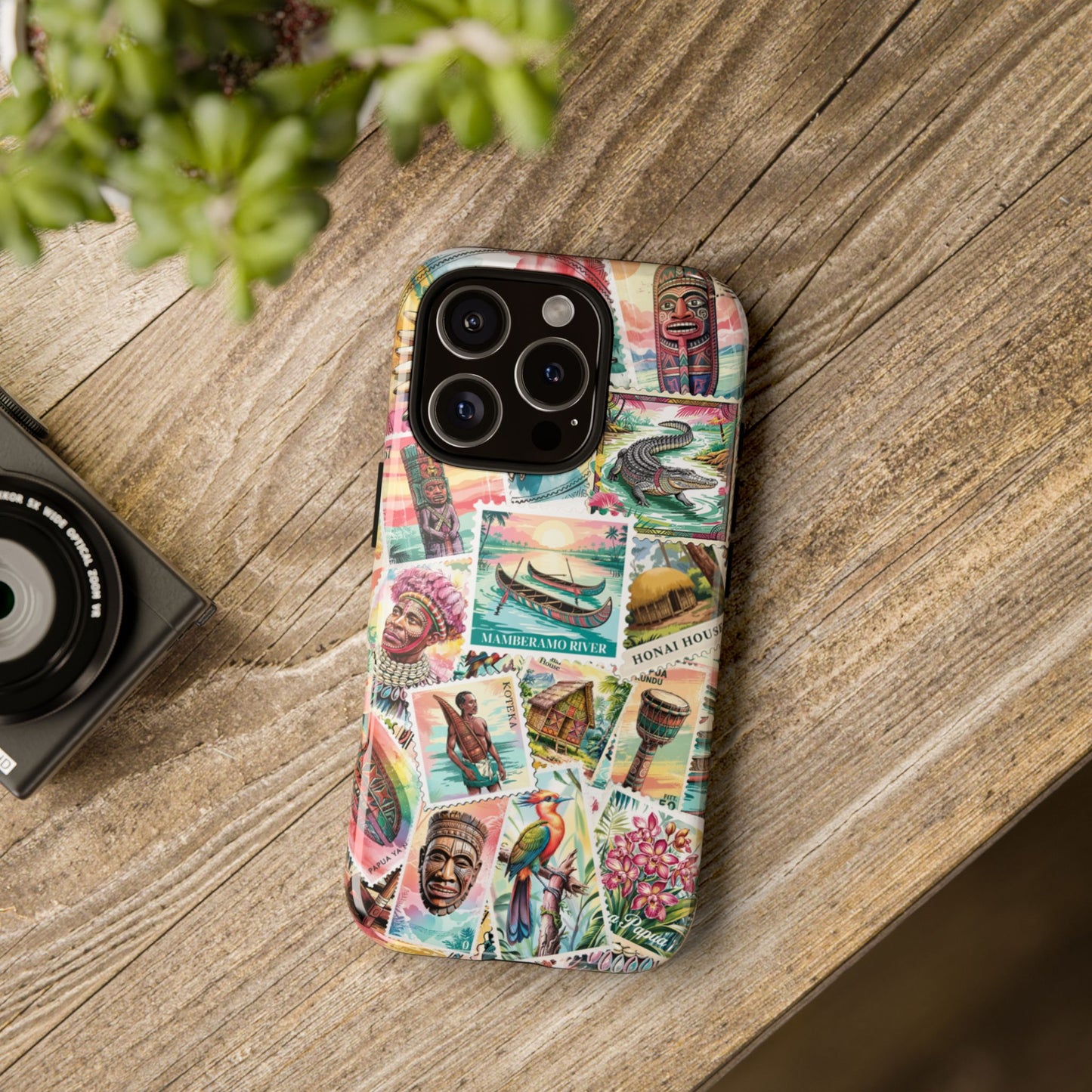 Papuan Culture Objects Post Stamp Design - Phone Cases