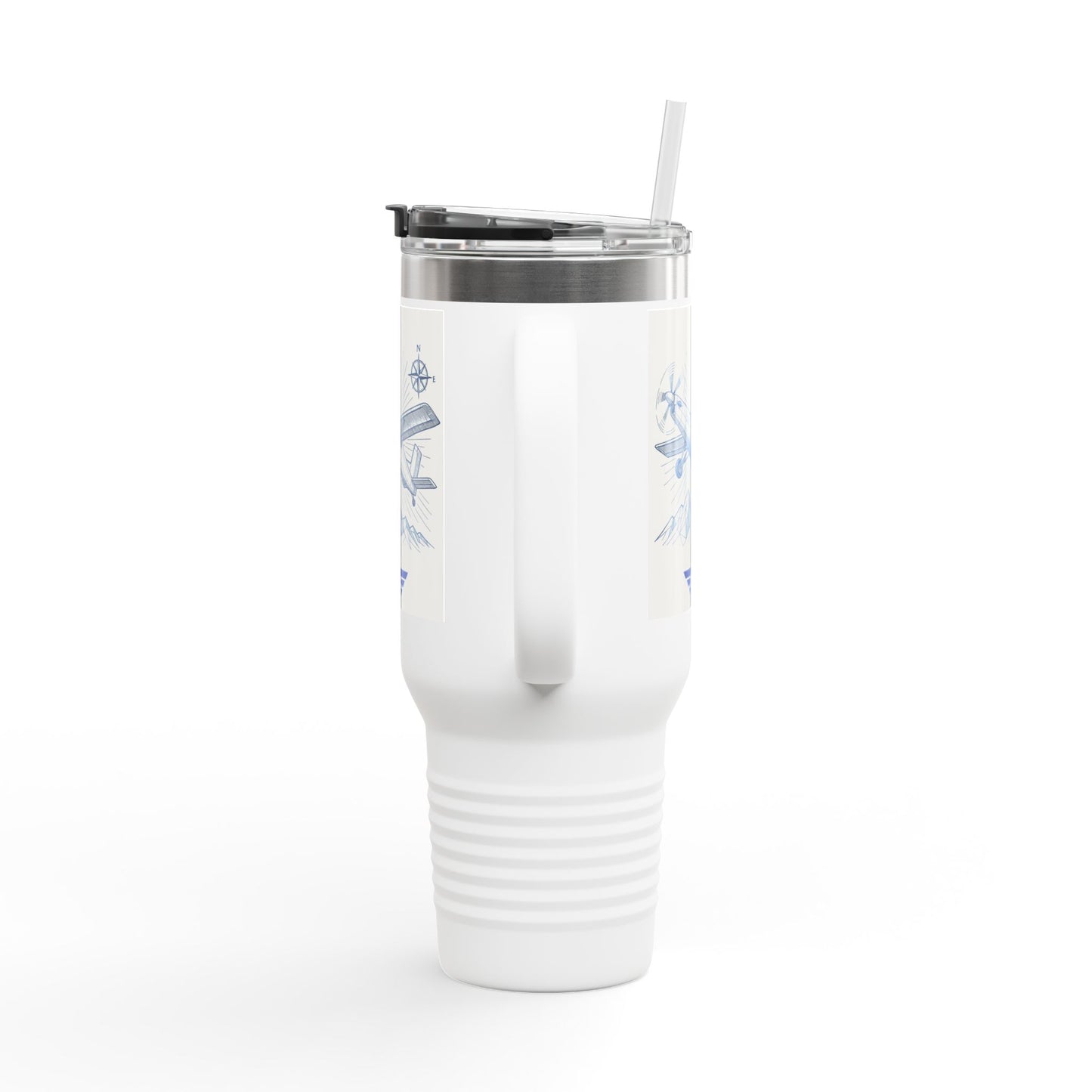 Aviation-Themed Insulated Travel Mug, 40oz | Perfect for Travel, Gifts for Pilots, Adventurers, Coffee Lovers, Outdoor Use