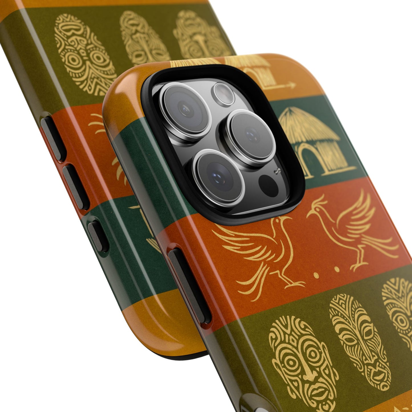 Papuan Tribal Canoe Mask Design - Phone Case