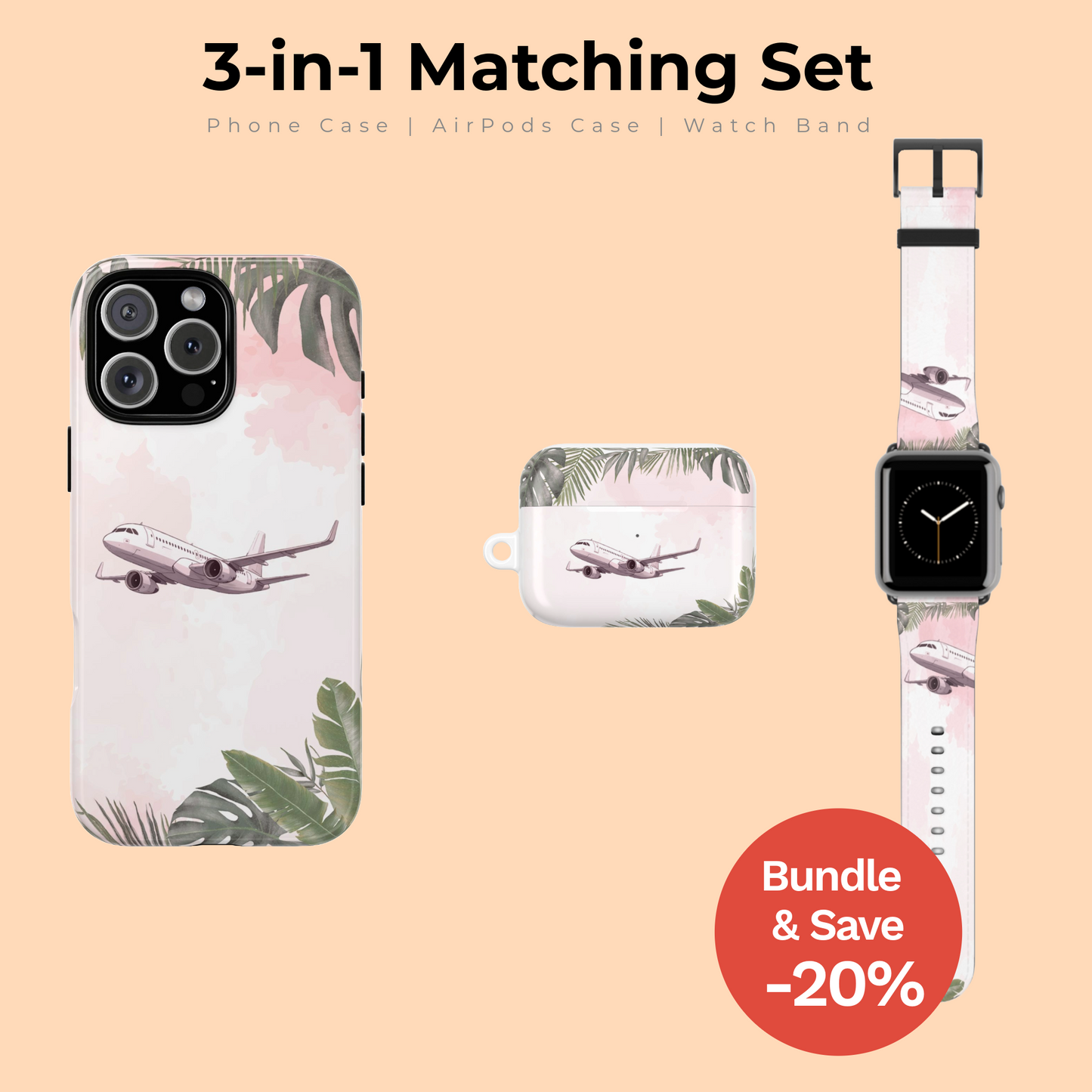 Tropical Flight Bundle I 3-Piece Tech Accessory Set