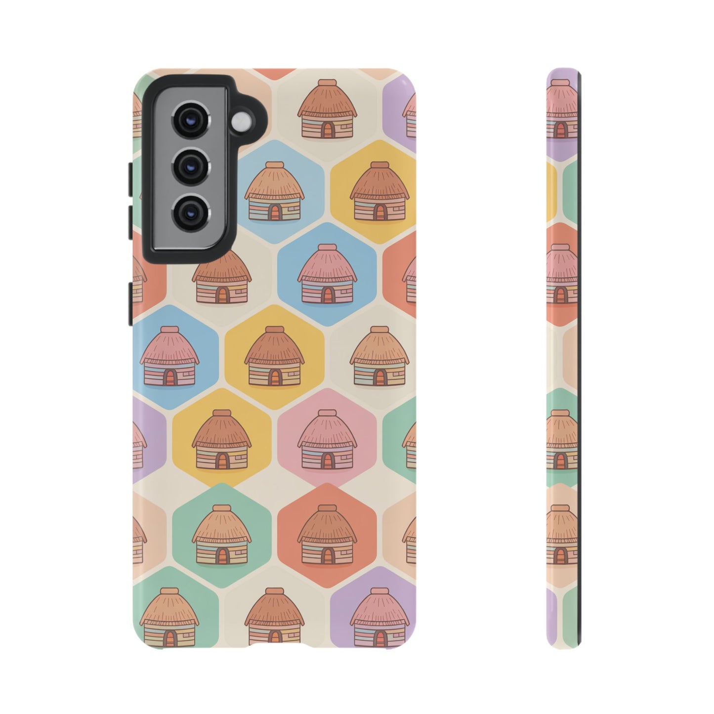 Honai Houses Pattern - Phone Cases