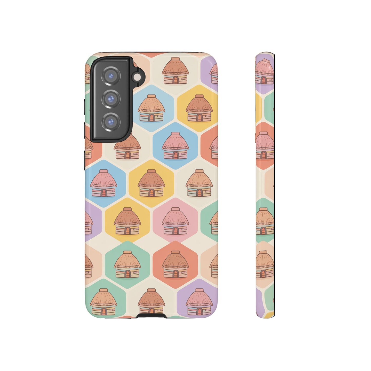 Honai Houses Pattern - Phone Cases