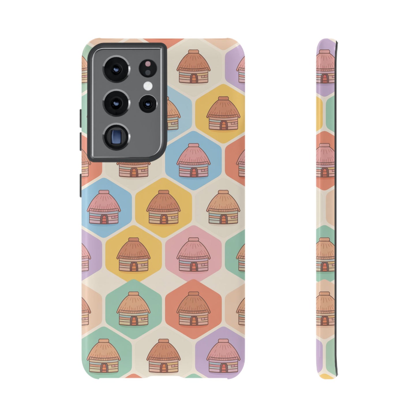 Honai Houses Pattern - Phone Cases