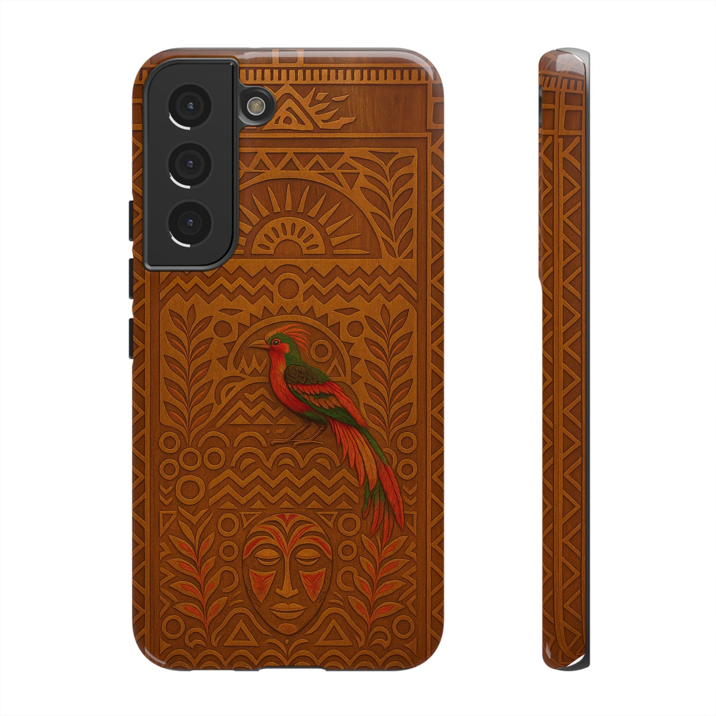 Phone Case - Raggiana and Traditional Mask Tough Case